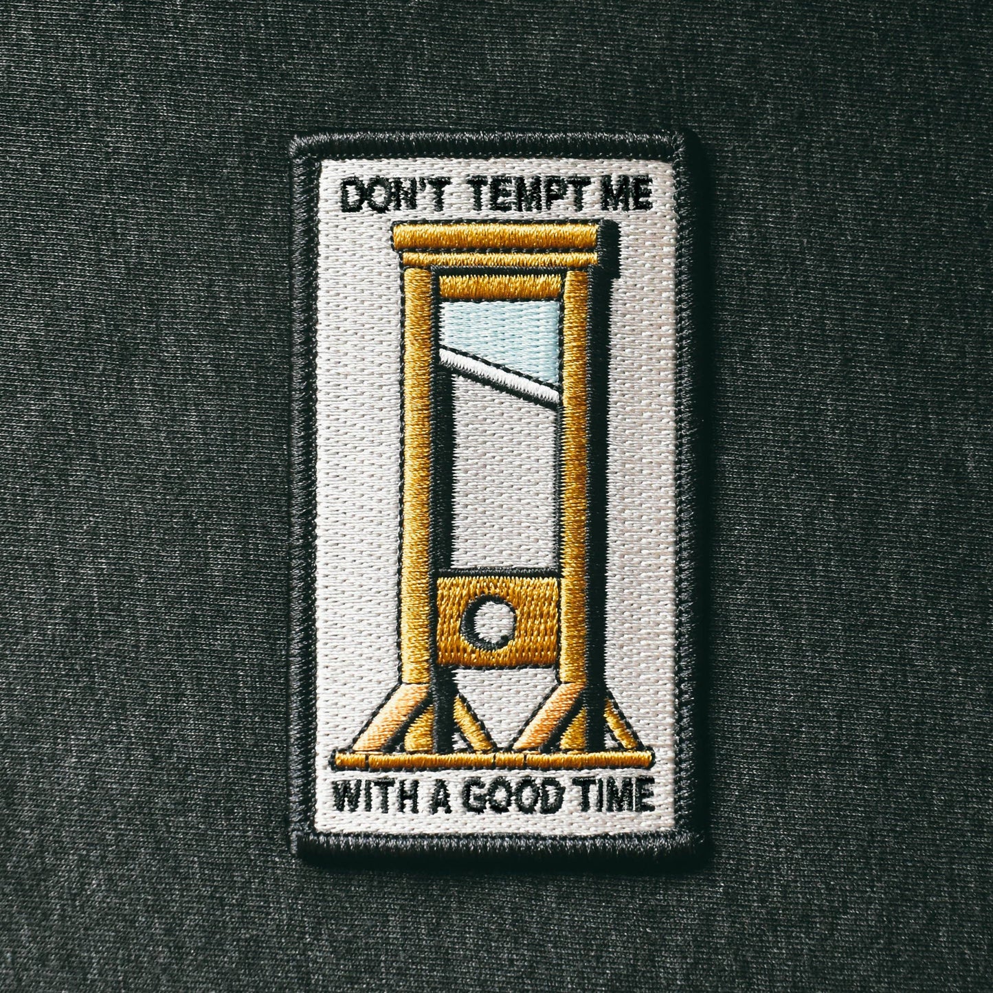 Retrograde Supply Co. Don't Tempt Me Embroidered Patch