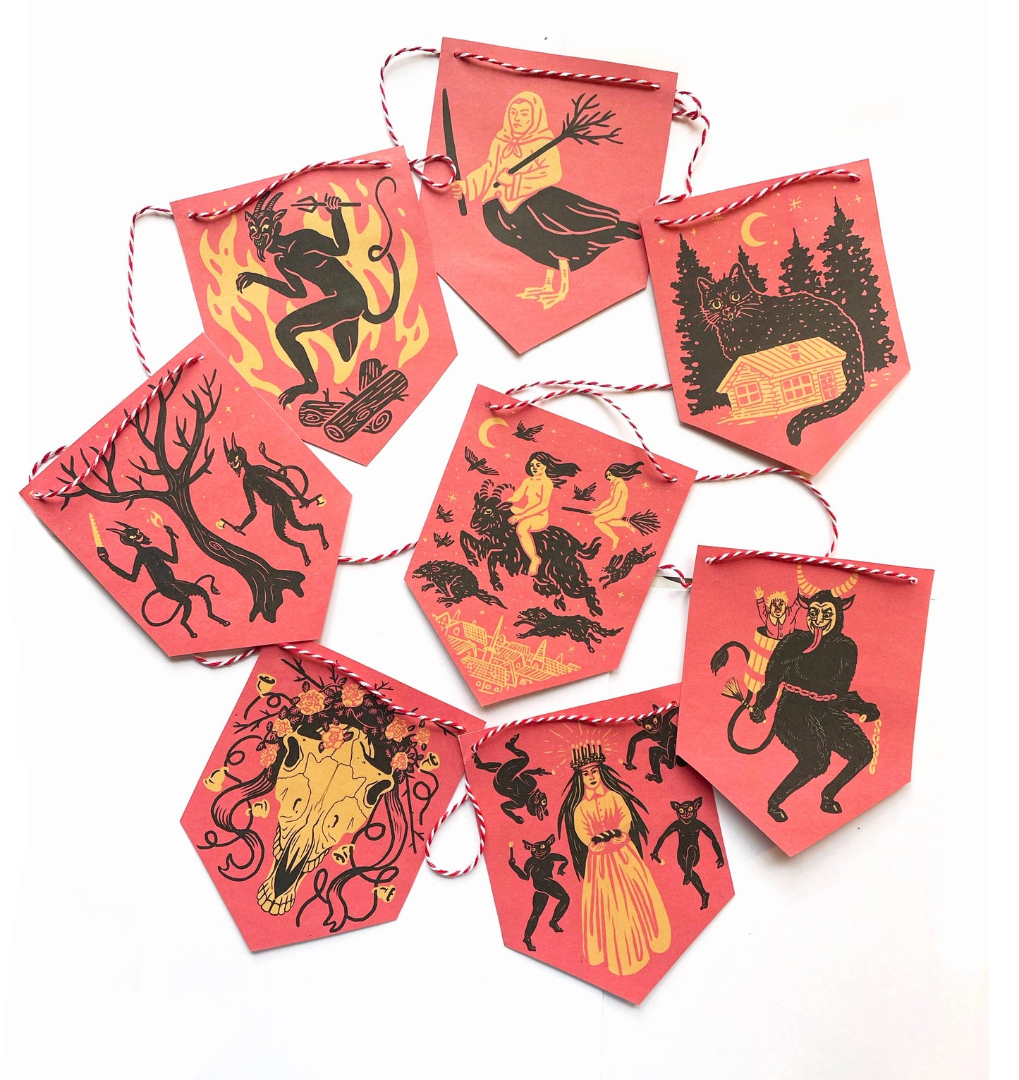 Midwinter Folklore Paper Garland