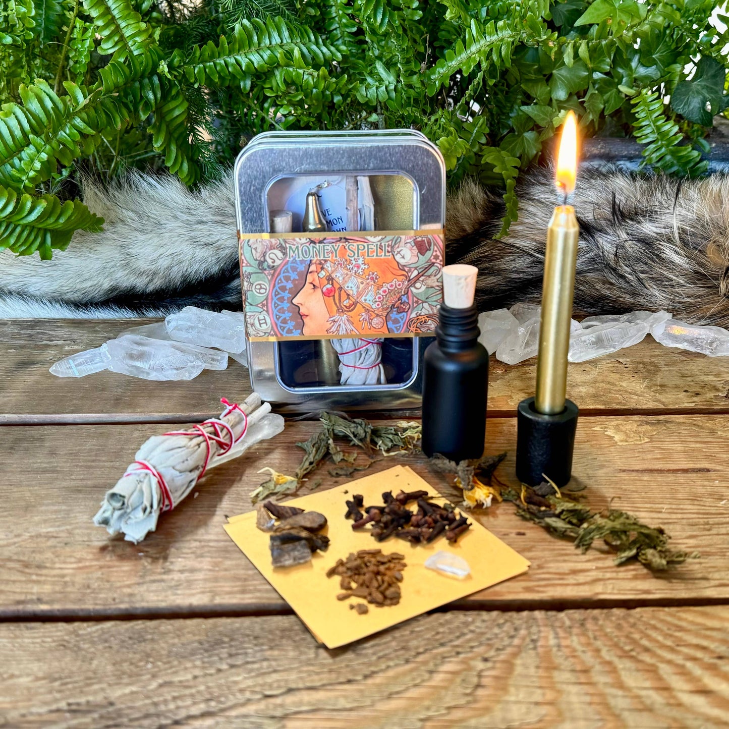 Money Spell Kit by Magic Fairy Candles