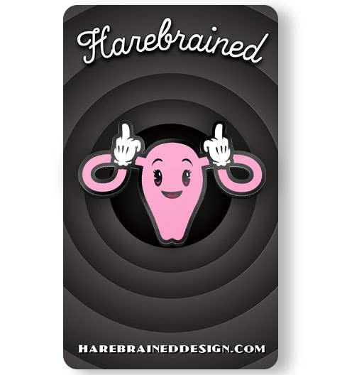 Hairebrained Hands Off Enamel Pin