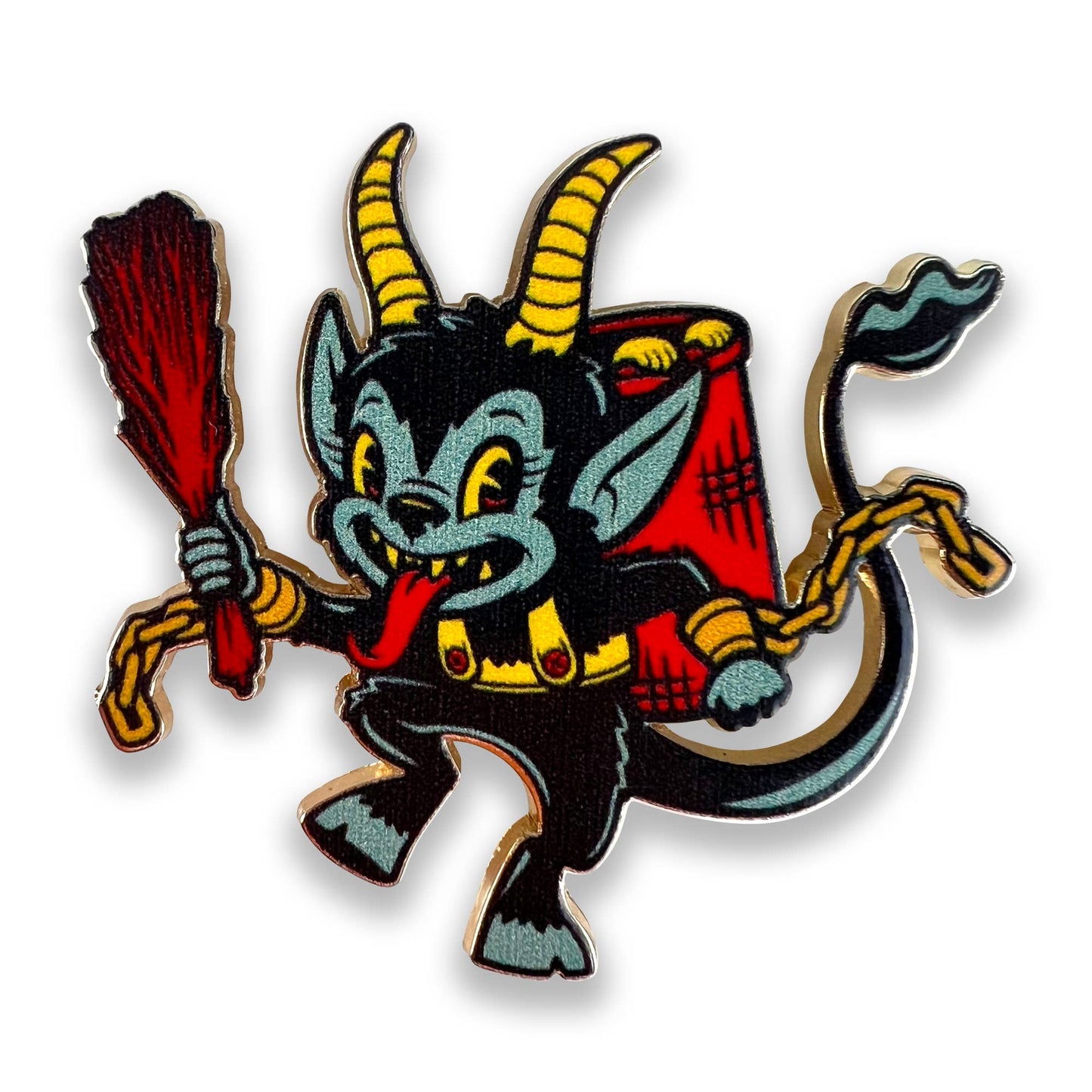 Hairebrained! Krampus Enamel Pin