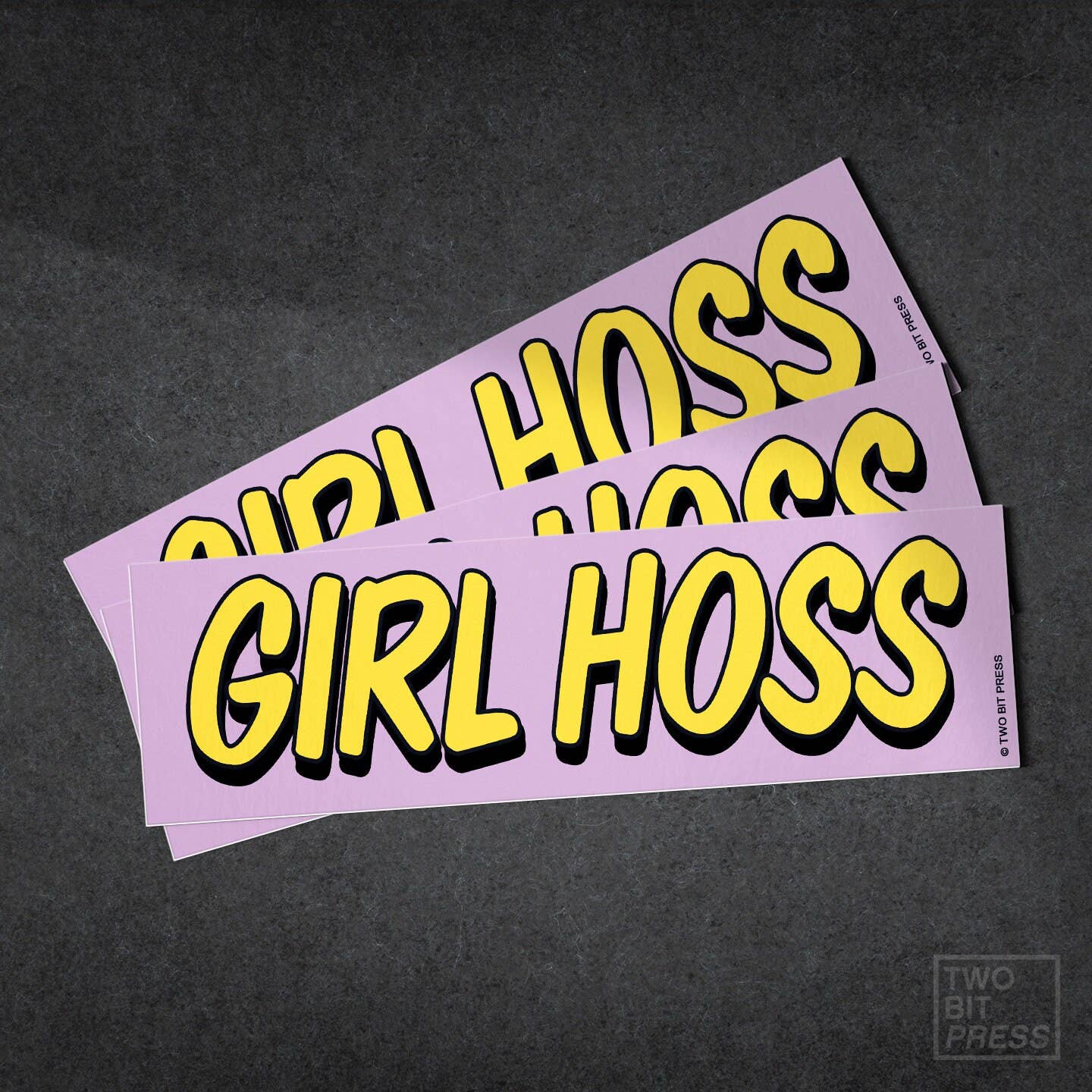 GIRL HOSS Bumper Sticker