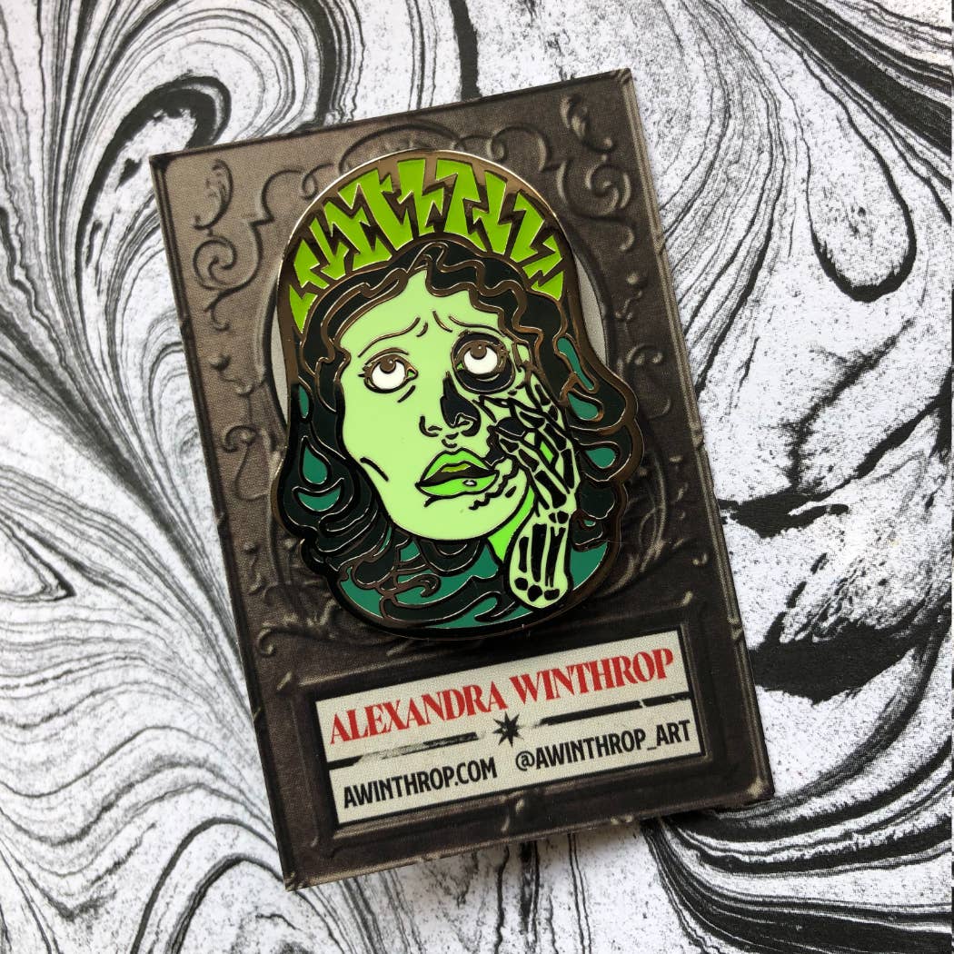 Radium Girl Enamel Pin by Alexandra Winthrop