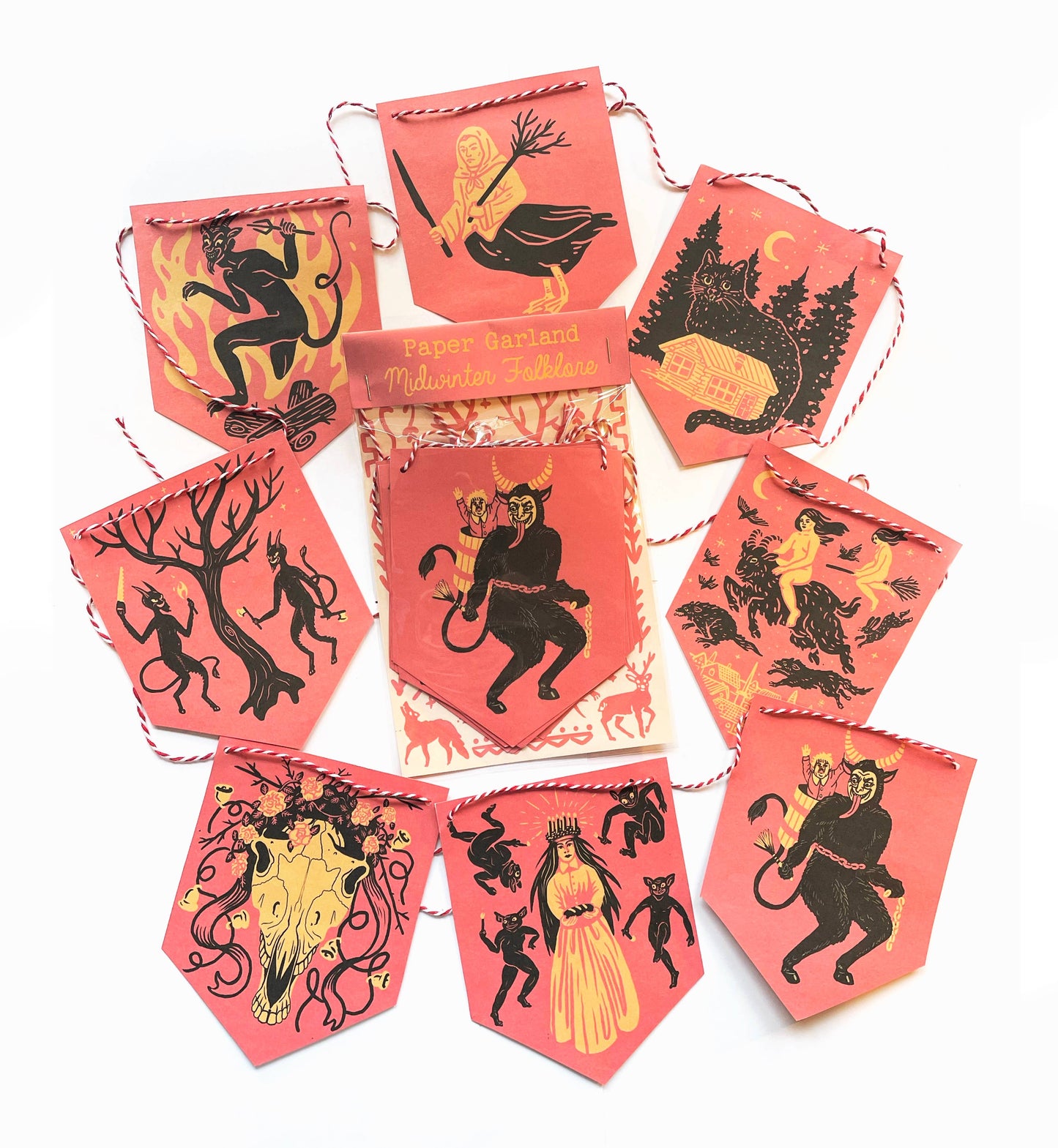 Midwinter Folklore Paper Garland