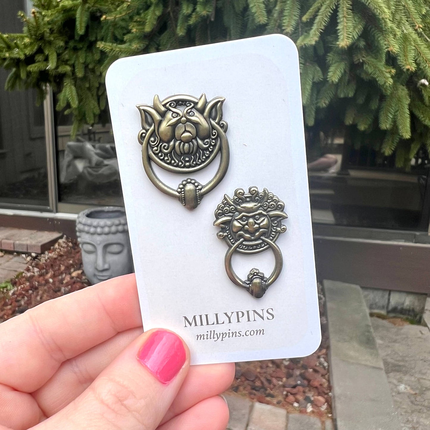 Labyrinth Door Knockers 3D Pins by Millypins