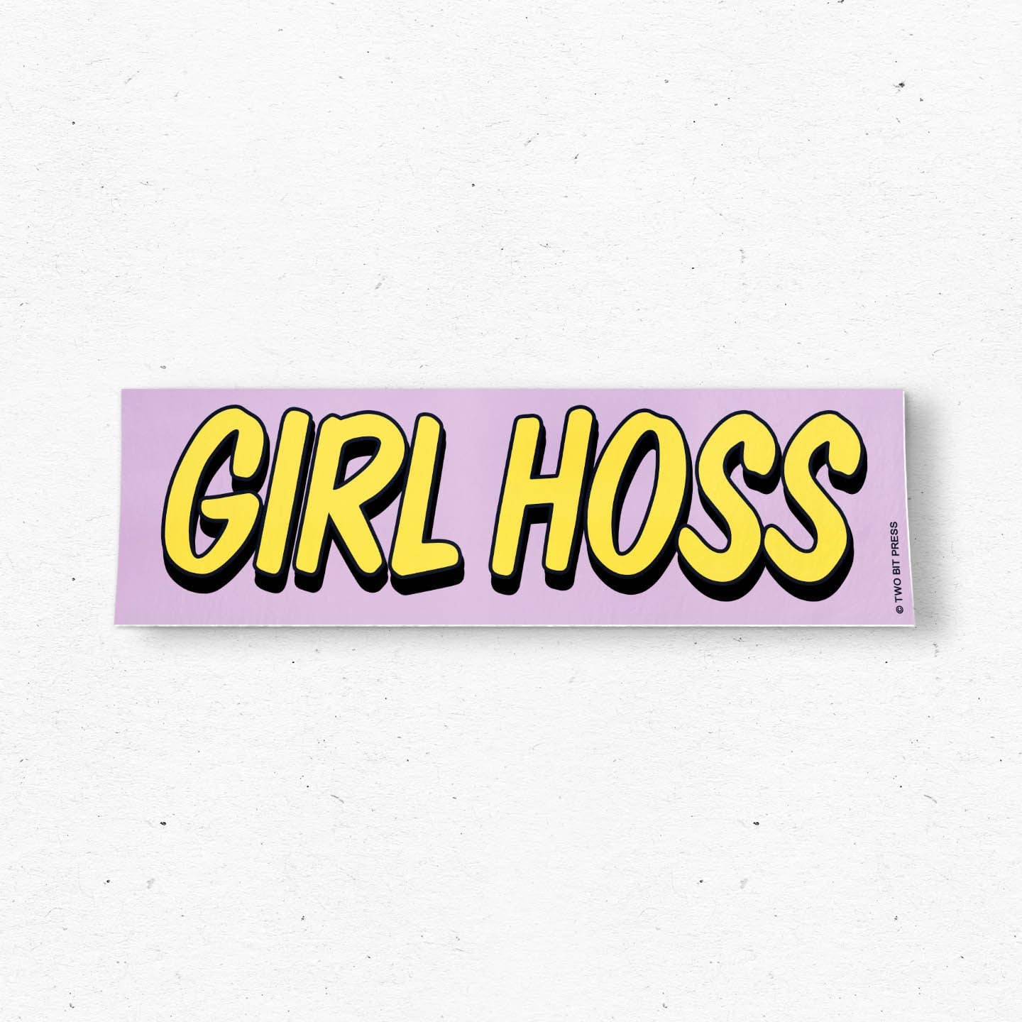 GIRL HOSS Bumper Sticker
