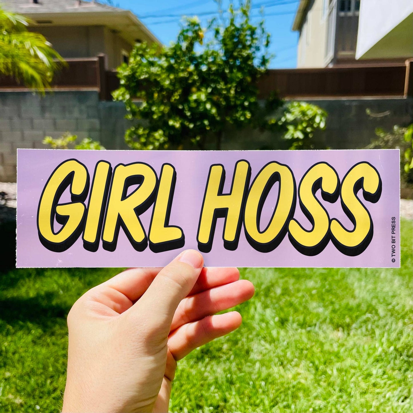 GIRL HOSS Bumper Sticker