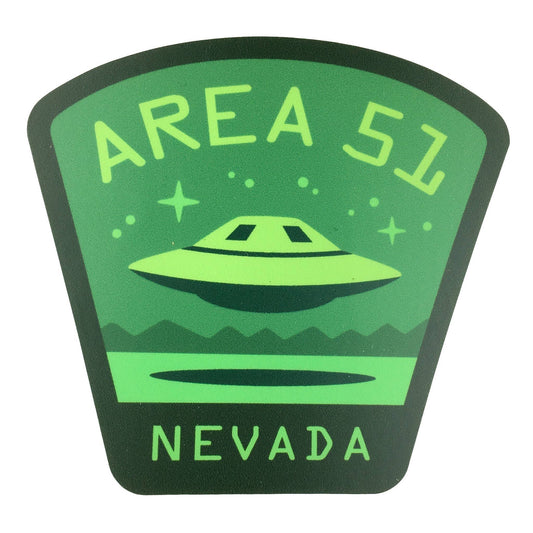 Monsterologist Area 51, Nevada UFO Travel Sticker