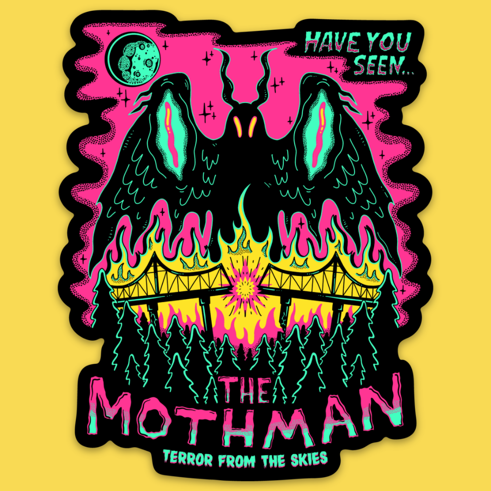 'Mothman' Sticker – The Curator, LLC