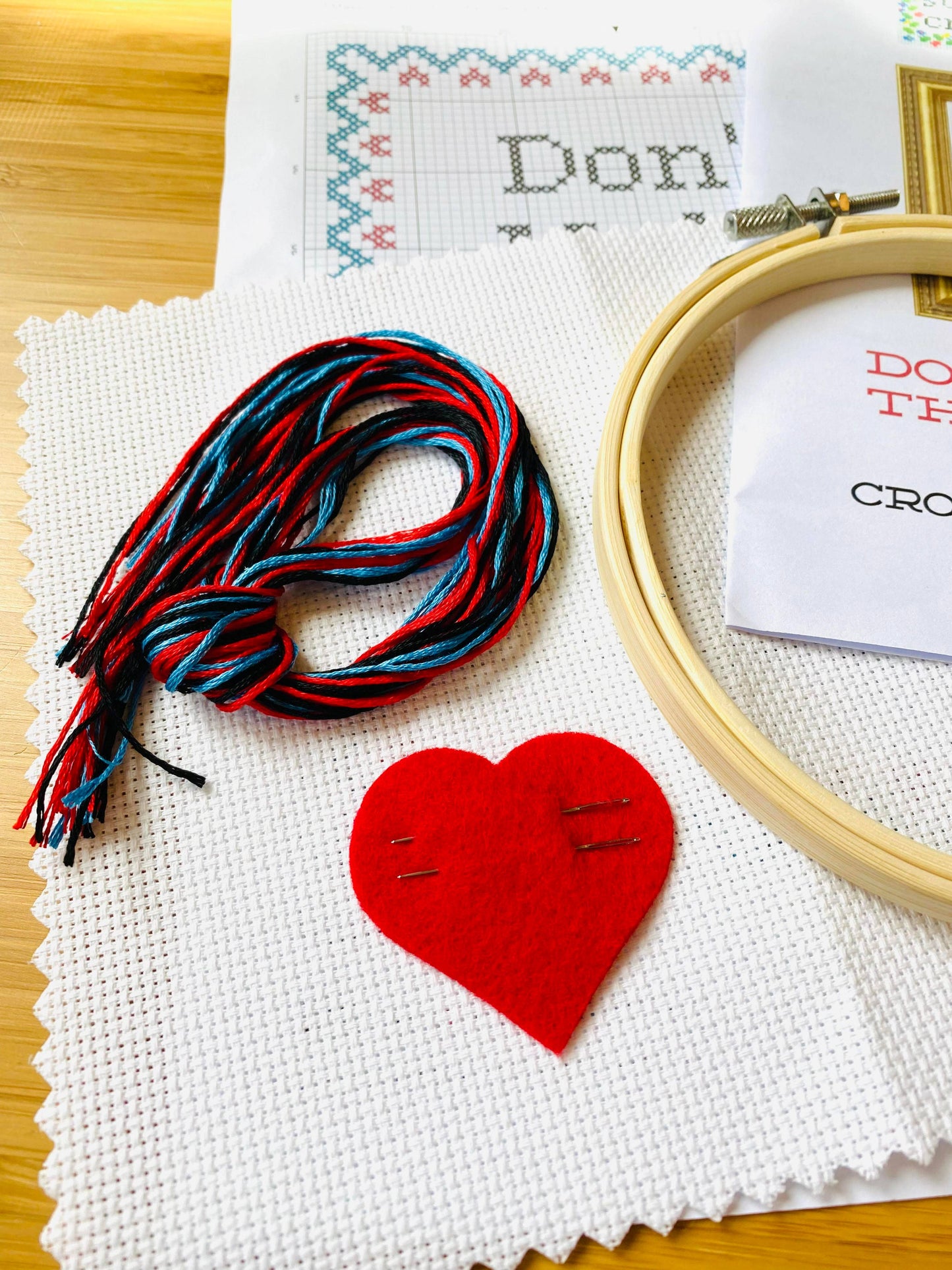 Subversive Cross Stitch Kit: Take Your Broken Heart, Make It Into Art