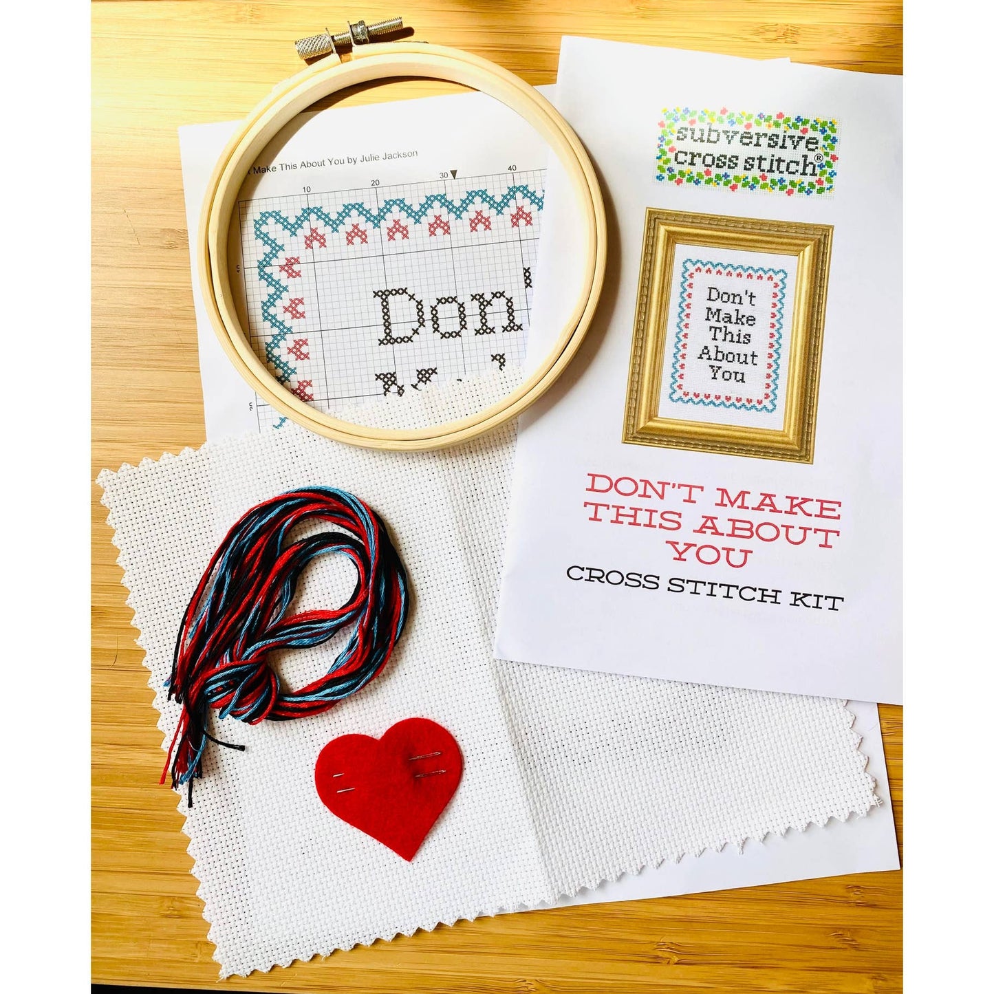 Subversive Cross Stitch Kit: Please Don't Do Coke In The Bathroom