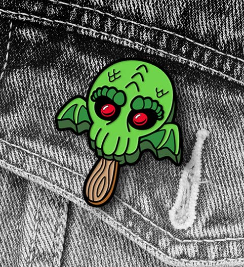 Hairebrained! Ice Scream Cthulhu Enamel Pin