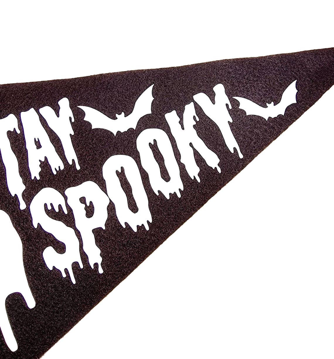 Printy Vibes Stay Spooky Halloween 10X15 Black Felt Pennant