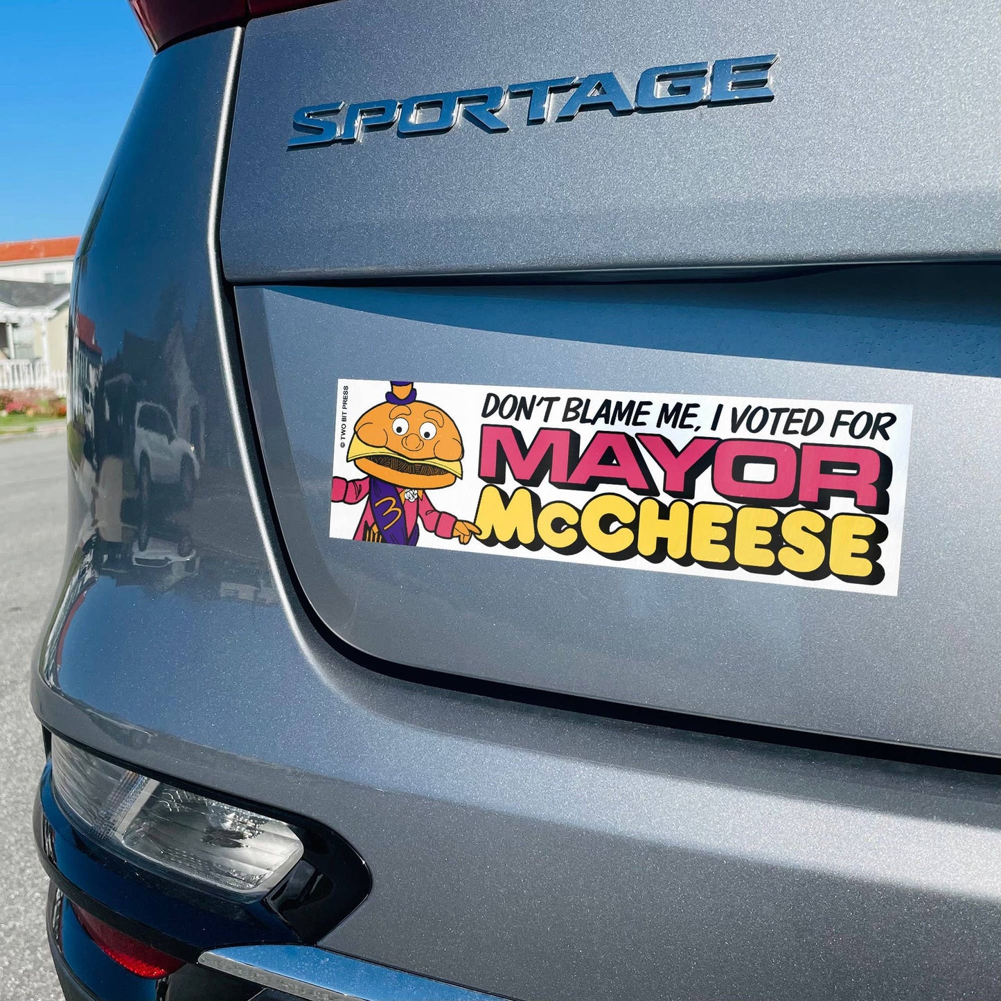 I Voted for MAYOR MCCHEESE Bumper Sticker