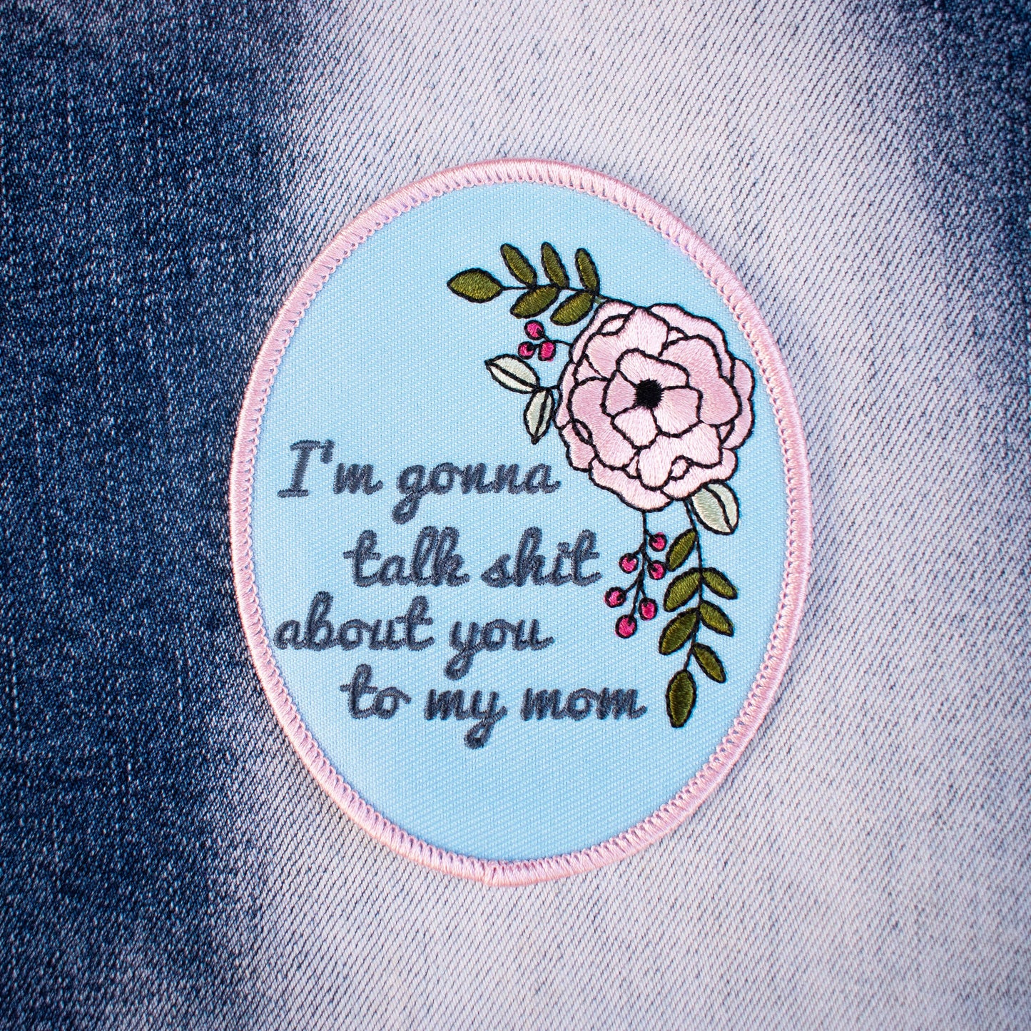 Retrograde Supply Co. Talk About You To My Mom Embroidered Patch