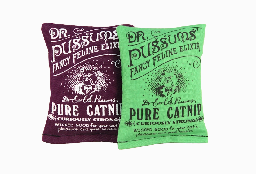 Dr. Pussums Regular Logo Catnip Pillow Toy