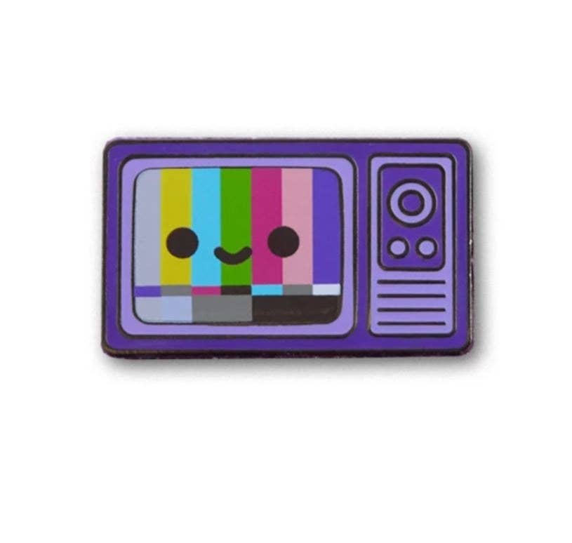 TV Color Bars Enamel Pin