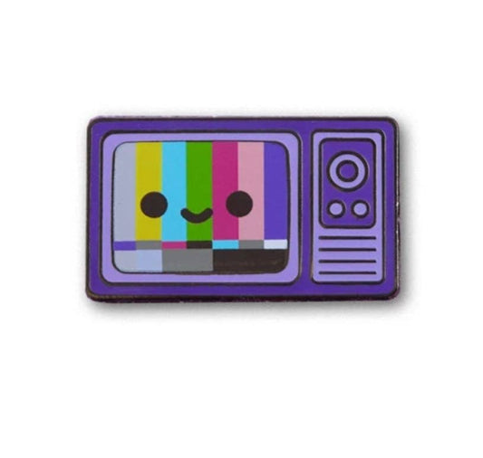 TV Color Bars Enamel Pin