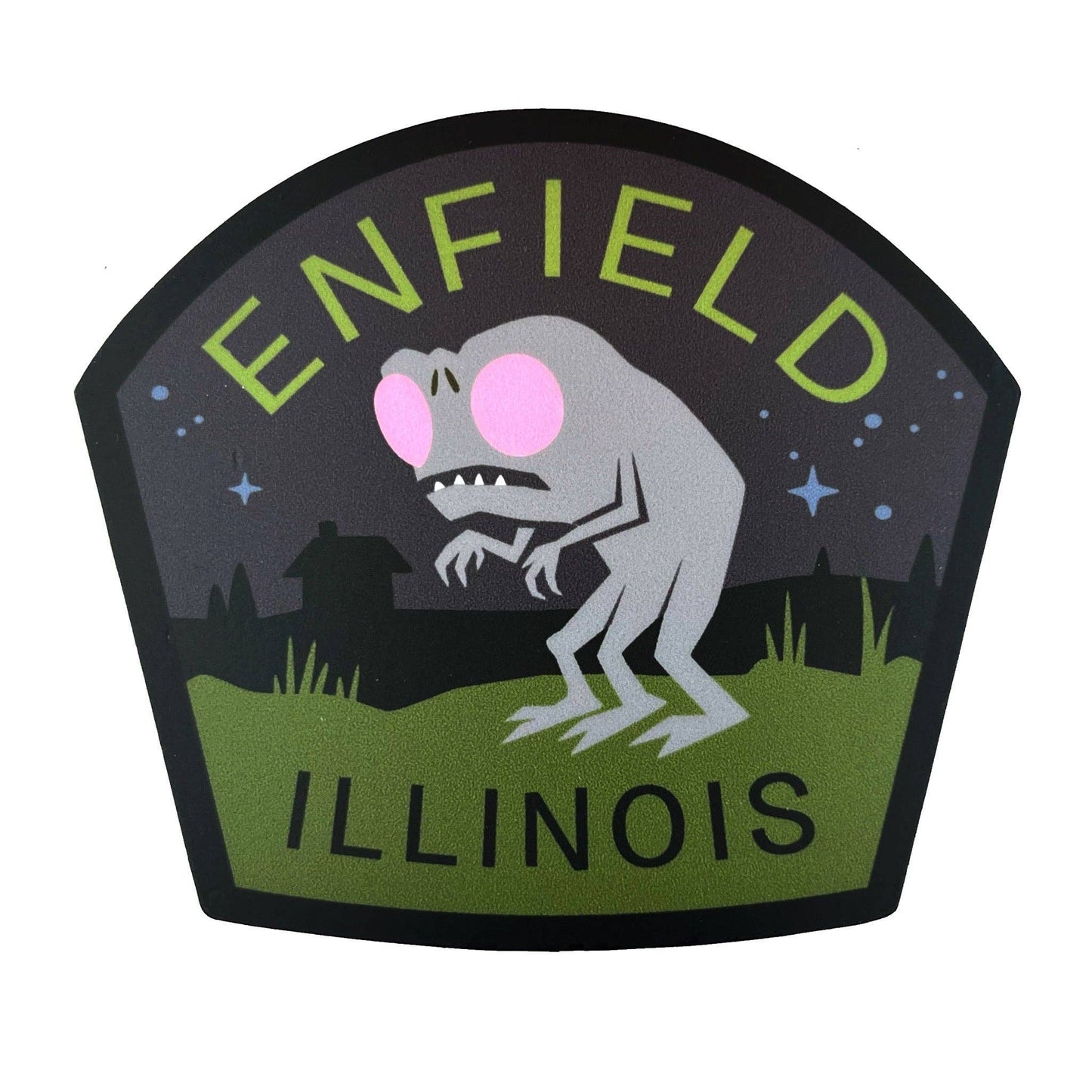 Monsterologist Enfield, Illinois Travel Sticker