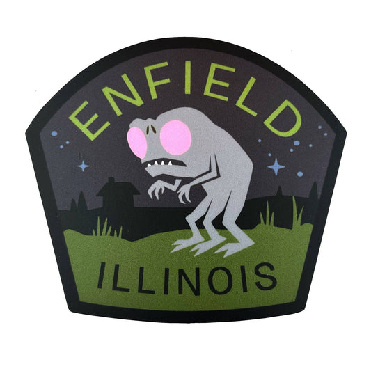 Monsterologist Enfield, Illinois Travel Sticker