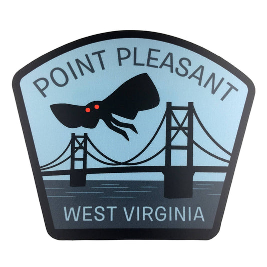 Monsterologist Point Pleasant, West Virginia Mothman Travel Sticker