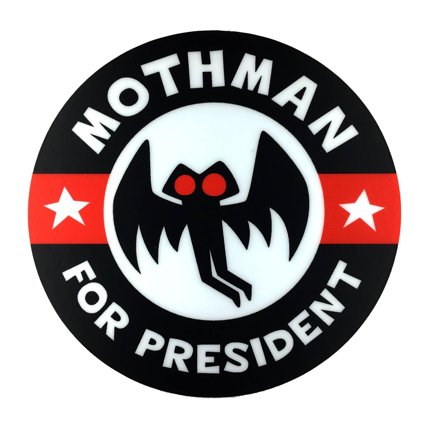 Monsterologist Mothman For President Campaign Sticker