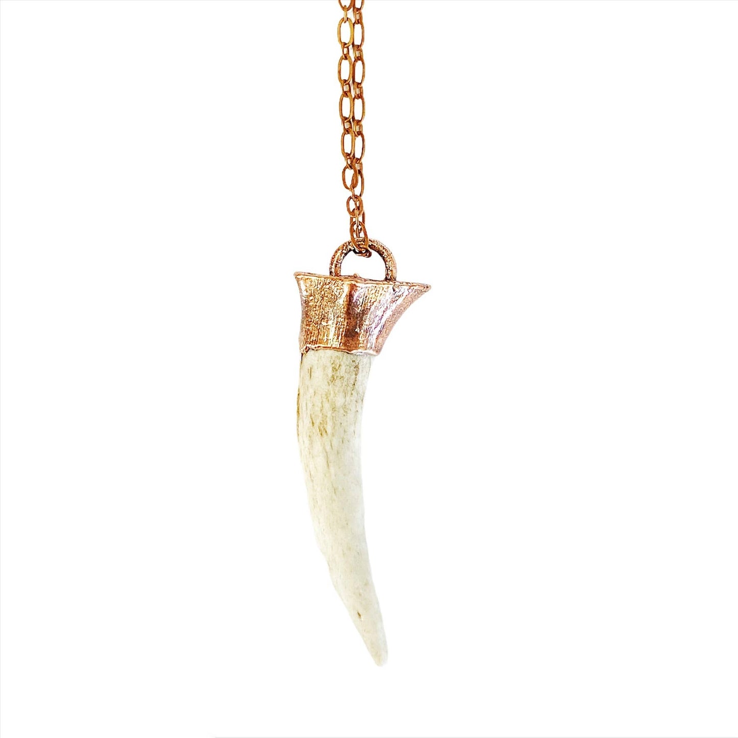 Naturally Shed Antler Necklace by Merging Metals