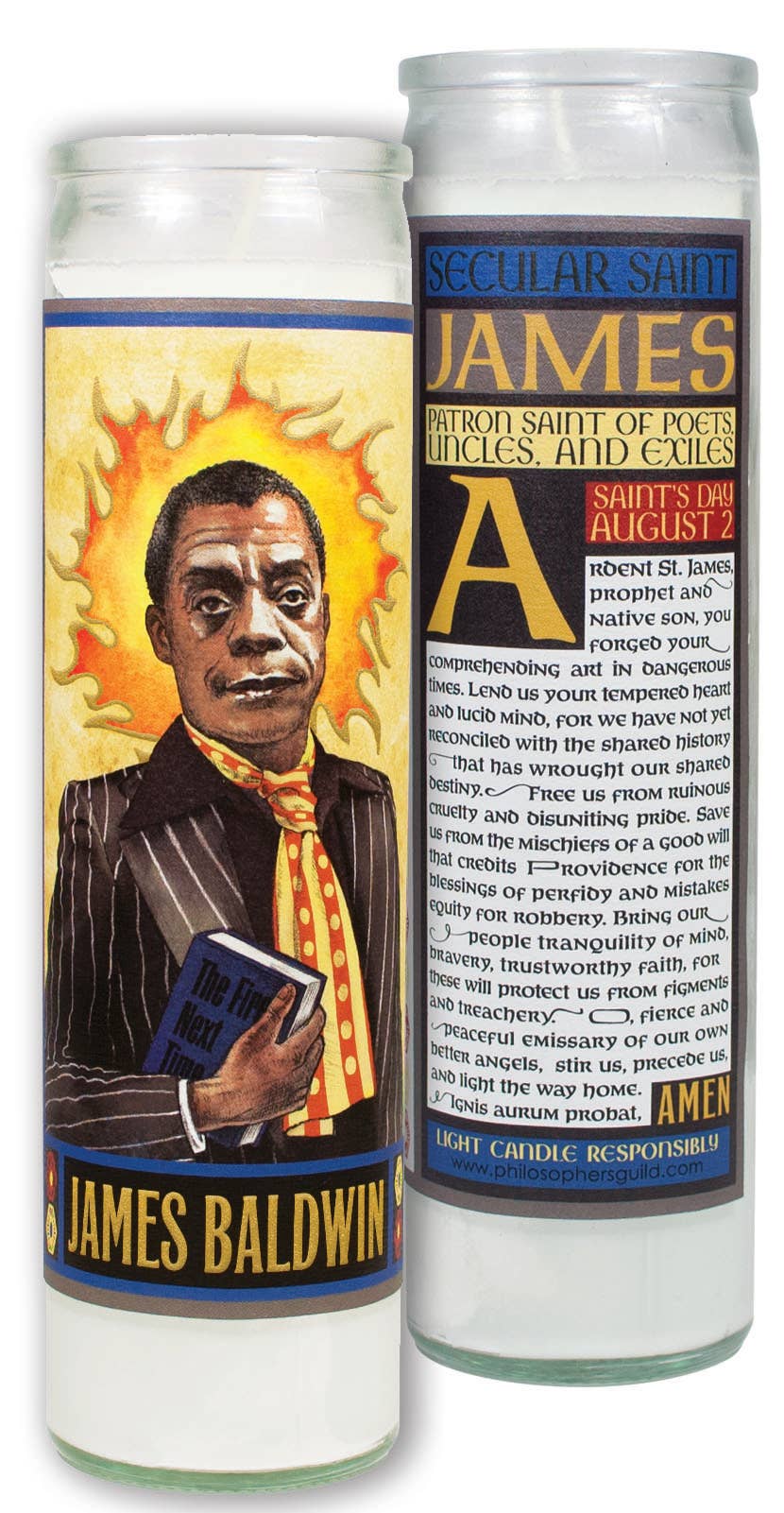 James Baldwin Secular Saint Candle