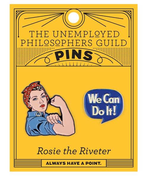 Rosie The Riveter & We Can Do It Pins